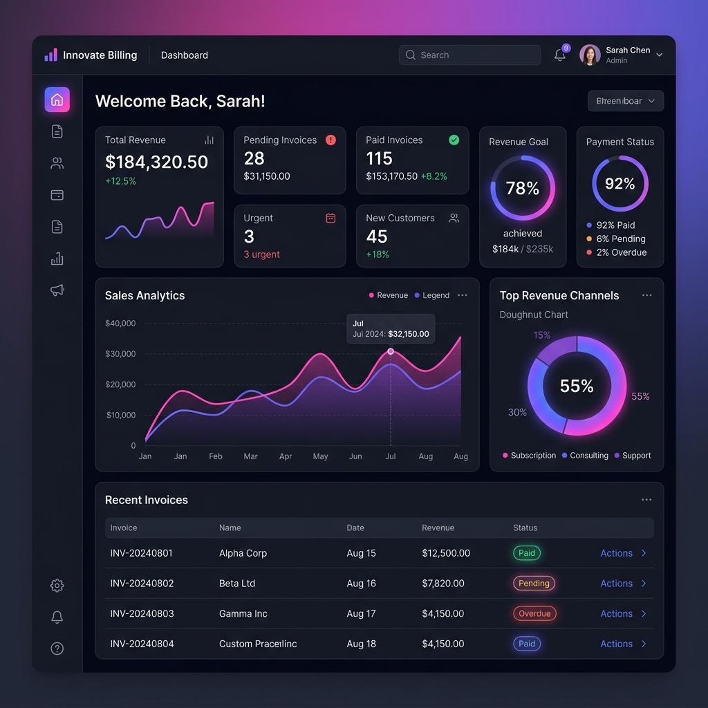 Billing Dashboard Preview