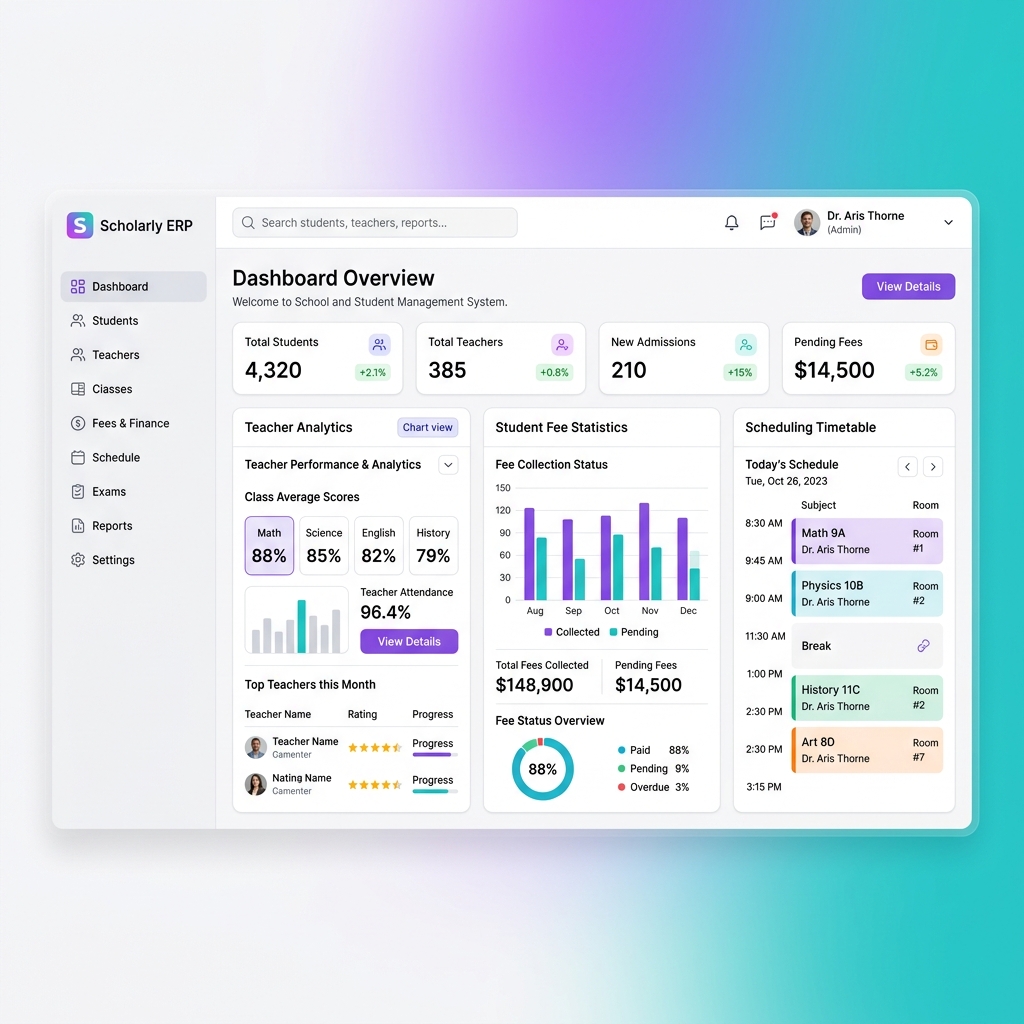 School Dashboard Preview